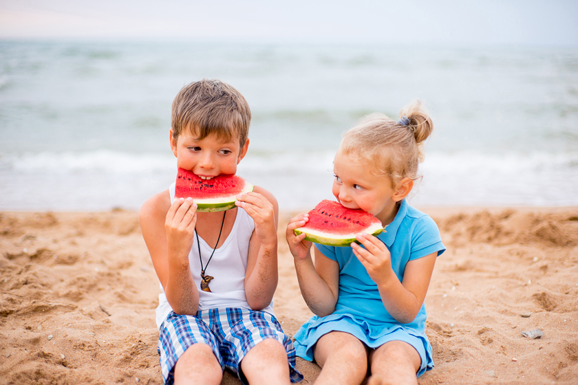 Enjoy summer with slices of fresh watermelon